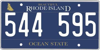 RI license plate 544595