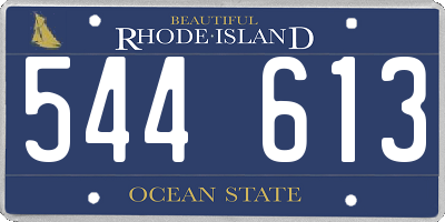 RI license plate 544613