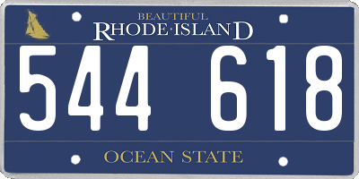 RI license plate 544618