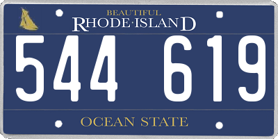 RI license plate 544619
