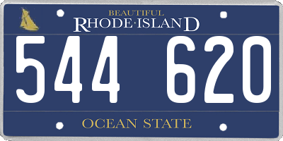 RI license plate 544620
