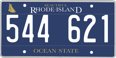 RI license plate 544621