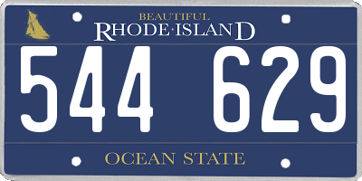 RI license plate 544629
