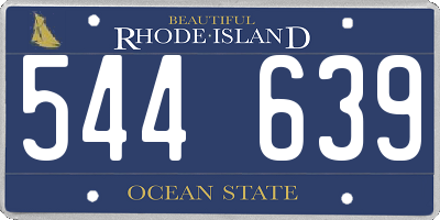 RI license plate 544639