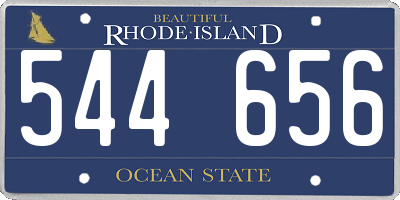 RI license plate 544656