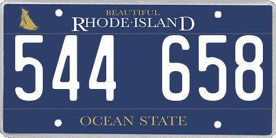 RI license plate 544658