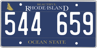RI license plate 544659