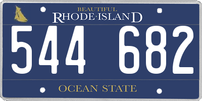 RI license plate 544682