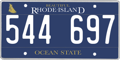 RI license plate 544697