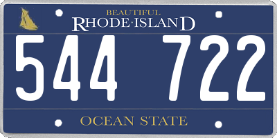 RI license plate 544722