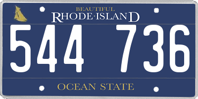 RI license plate 544736