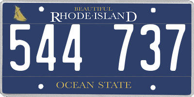 RI license plate 544737