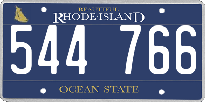 RI license plate 544766