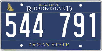 RI license plate 544791