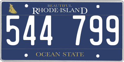 RI license plate 544799