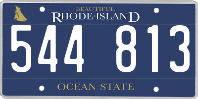 RI license plate 544813