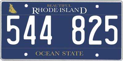 RI license plate 544825