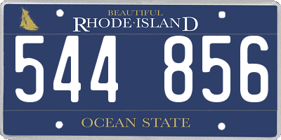 RI license plate 544856
