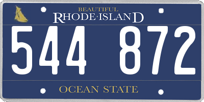 RI license plate 544872