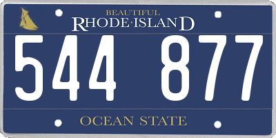 RI license plate 544877