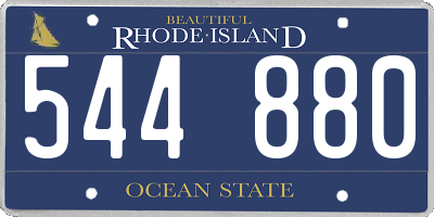 RI license plate 544880