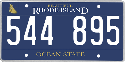 RI license plate 544895
