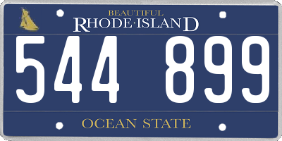 RI license plate 544899
