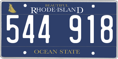 RI license plate 544918