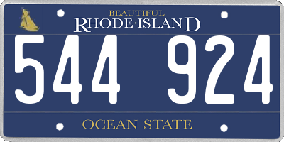 RI license plate 544924