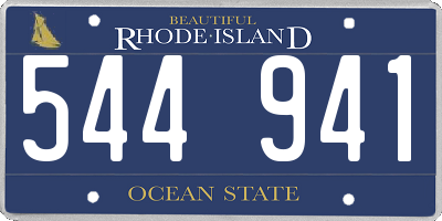 RI license plate 544941