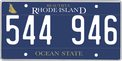 RI license plate 544946