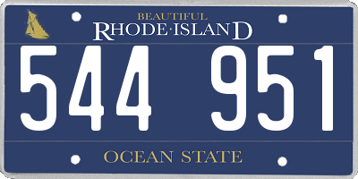 RI license plate 544951