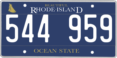 RI license plate 544959