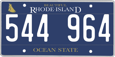 RI license plate 544964