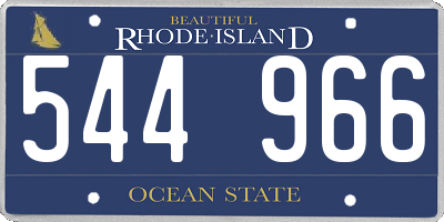 RI license plate 544966