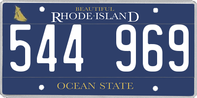 RI license plate 544969