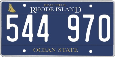RI license plate 544970