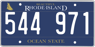 RI license plate 544971