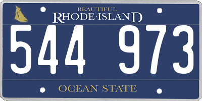 RI license plate 544973