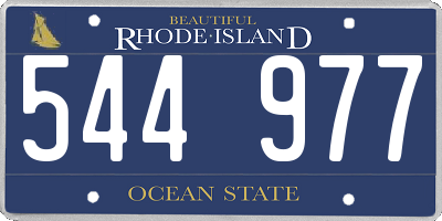 RI license plate 544977