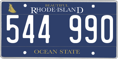 RI license plate 544990