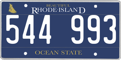 RI license plate 544993
