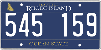 RI license plate 545159