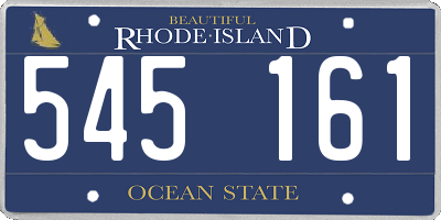 RI license plate 545161