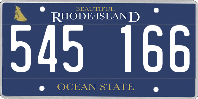 RI license plate 545166