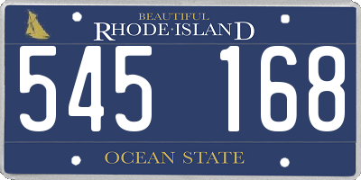 RI license plate 545168