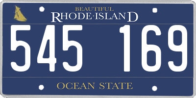 RI license plate 545169