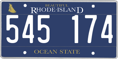 RI license plate 545174
