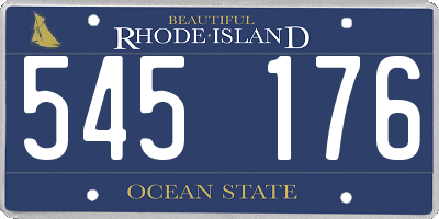 RI license plate 545176