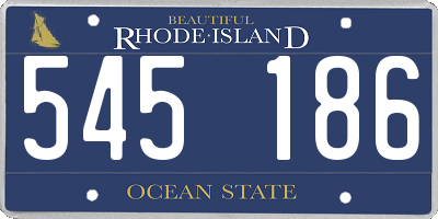 RI license plate 545186